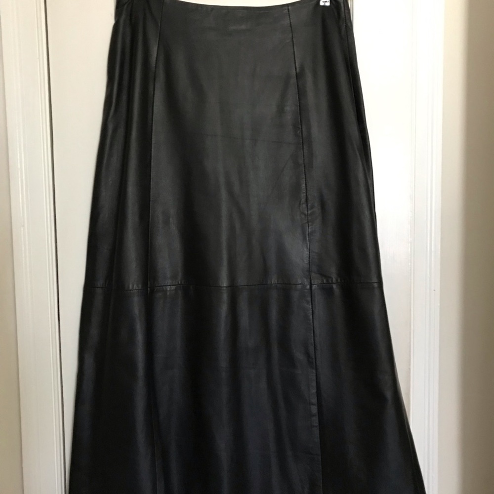 By Excelled Black Leather Skirt Size 10